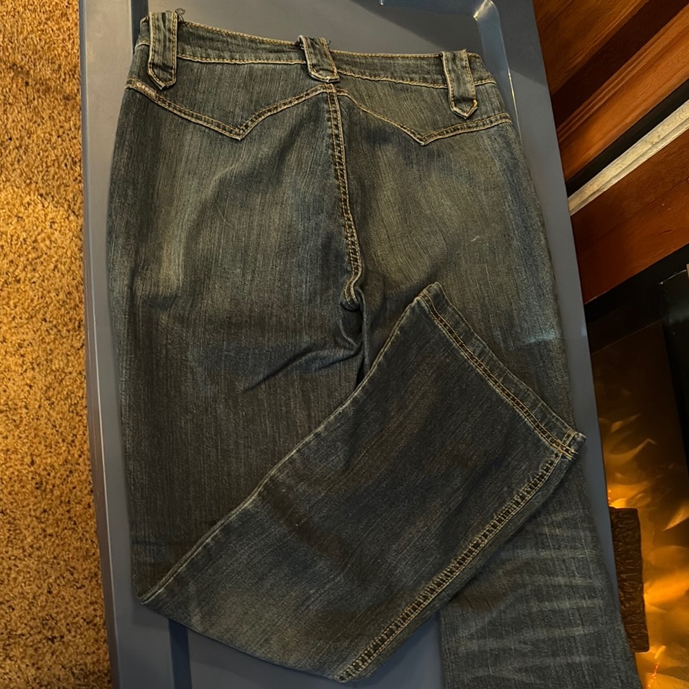 Casual Dark Wash Denim Pants